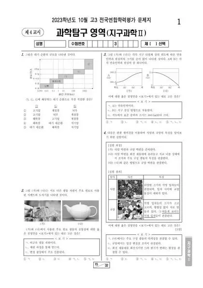 2023년 10월 고3 과학탐구 지구과학2