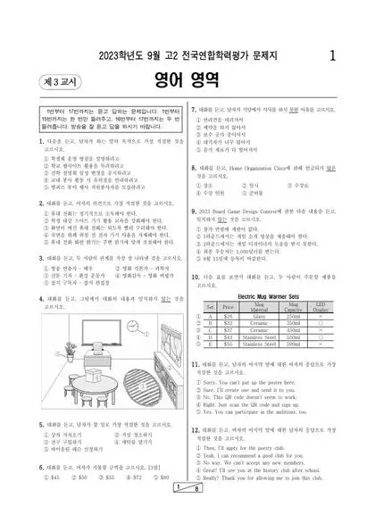 2023년 9월 고2 영어